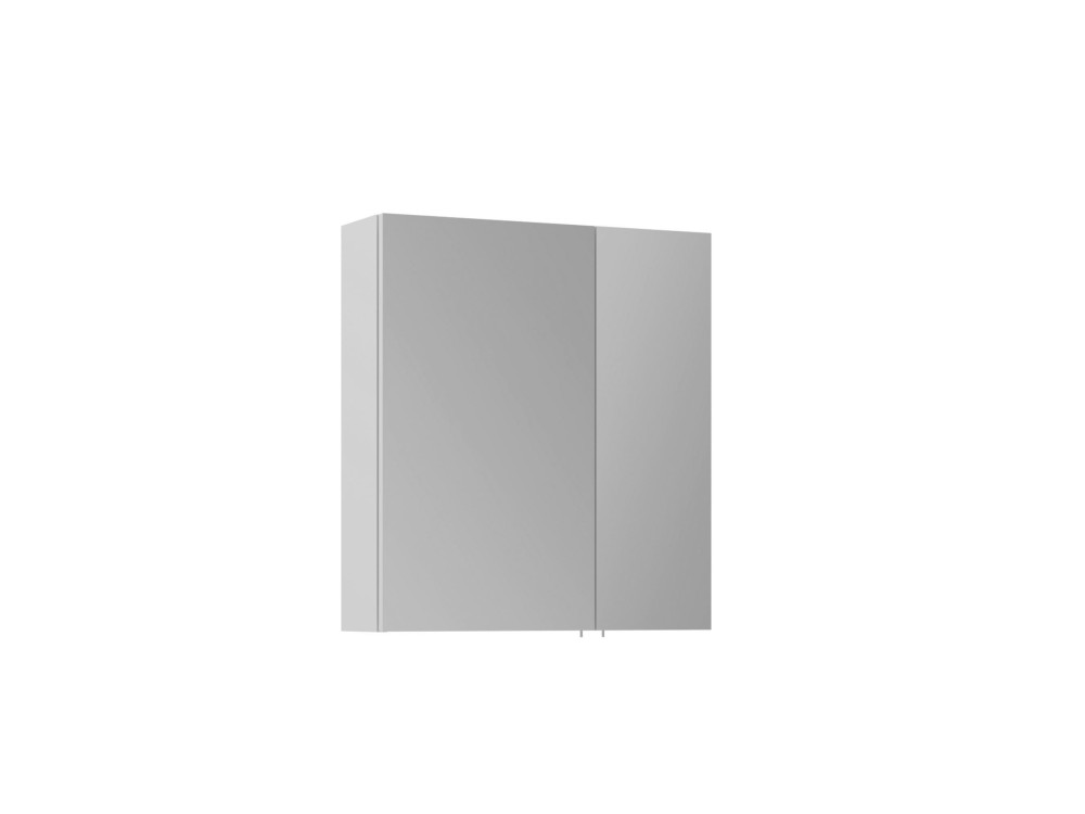 Szafka łazienkowa z lustrem „Side 60” – 60 x 16 x 66 cm – matowa biel