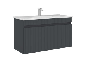 Szafka pod umywalkę „Tivoli 100” – 100 x 45 x 57 cm – matowy antracyt