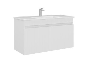 Szafka pod umywalkę „Tivoli 100” – 100 x 45 x 57 cm – matowa biel