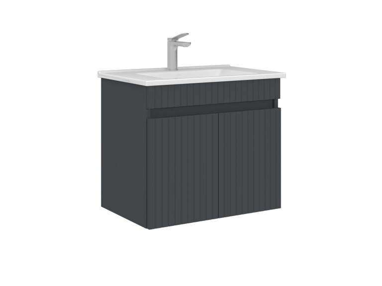 Szafka pod umywalkę „Tivoli 65” – 65 x 45 x 57 cm – matowy antracyt