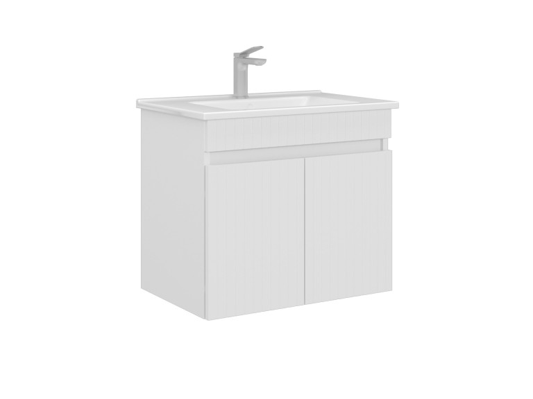 Szafka pod umywalkę „Tivoli 65” – 65 x 45 x 57 cm – matowa biel