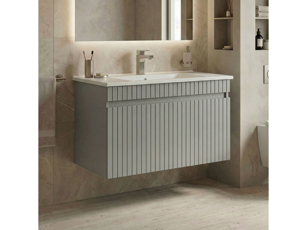 Szafka pod umywalkę „Tivoli 85” – 85 x 45 x 57 cm – kolor matowy kaszmirowy