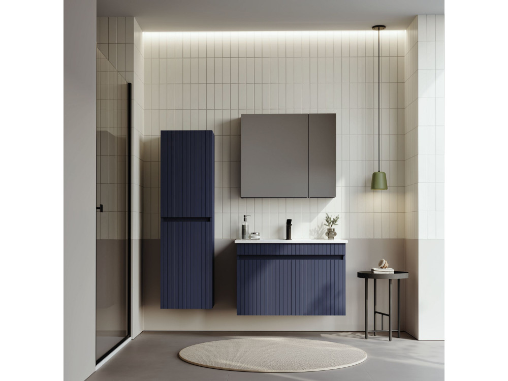 Szafka pod umywalkę „Tivoli 85” – 85 x 45 x 57 cm – matowy granatowy