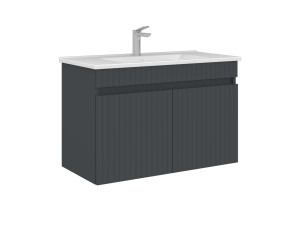 Szafka pod umywalkę „Tivoli 85” – 85 x 45 x 57 cm – matowy antracyt