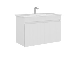 Szafka pod umywalkę „Tivoli 85” – 85 x 45 x 57 cm – matowa biel