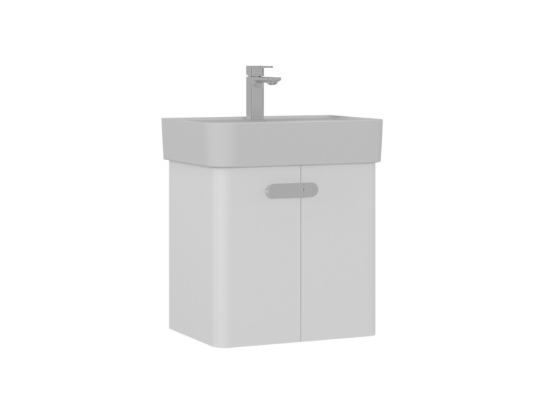 Szafka pod umywalkę „Orbit 55” – 55 x 38 x 62 cm – biała