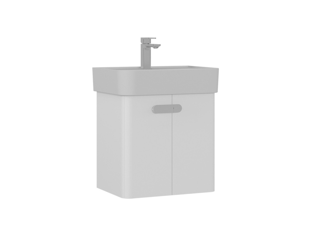 Szafka pod umywalkę „Orbit 55” – 55 x 38 x 62 cm – biała