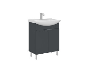 Szafka pod umywalkę „Purus 65” – 65 x 50 x 83 cm – matowy antracyt