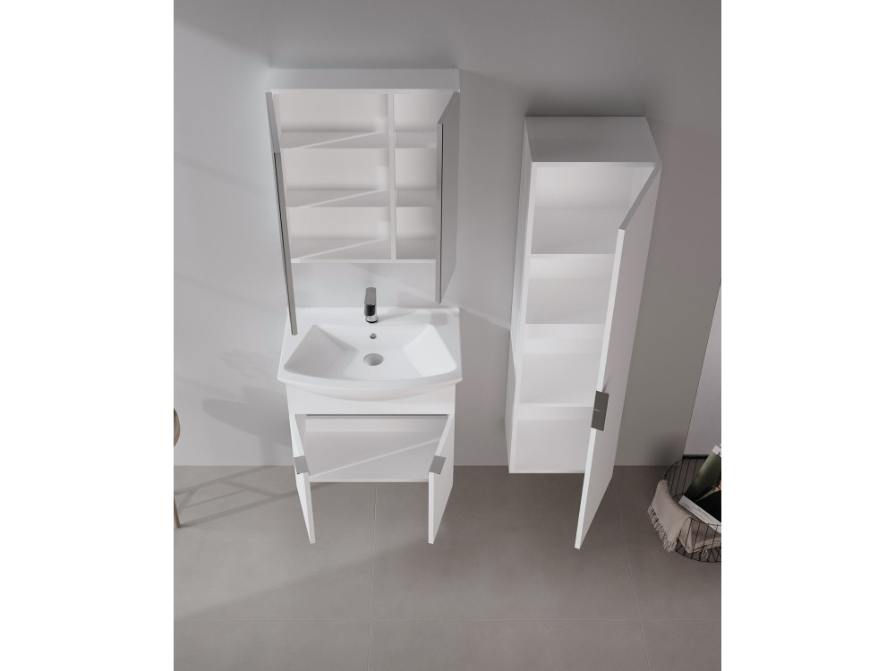 Szafka pod umywalkę „Purus 65” – 65 x 50 x 58 cm – biała