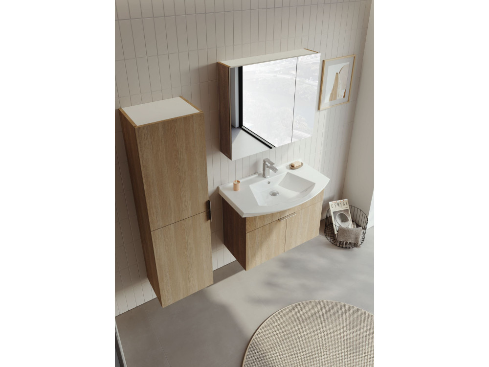 Szafka pod umywalkę „Purus 80” – 80 x 50 x 58 cm – dąb Sonomo