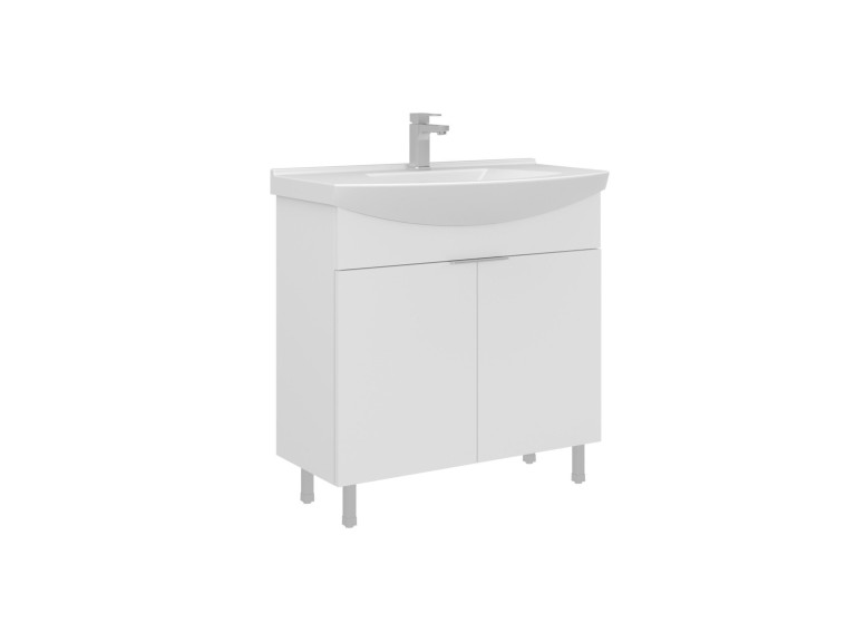 Szafka pod umywalkę „Purus 80” – 80 x 50 x 83 cm – biała