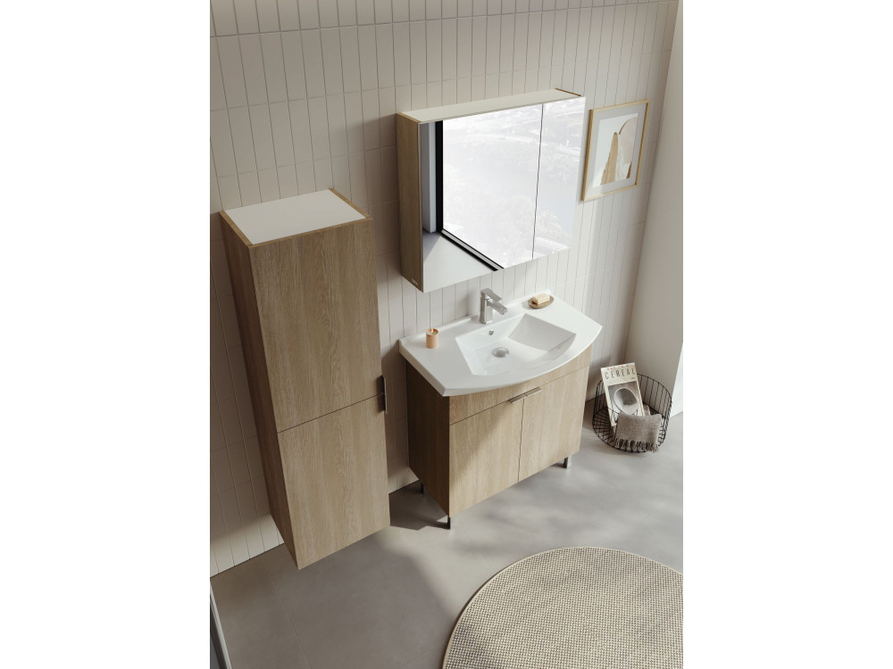 Szafka pod umywalkę „Purus 80” – 80 x 50 x 83 cm – dąb Sonomo