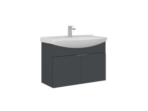 Szafka pod umywalkę „Purus 80” – 80 x 50 x 58 cm – matowy antracyt