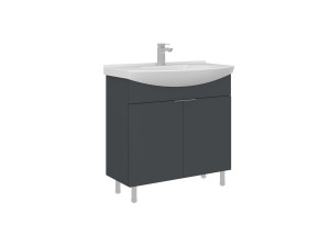 Szafka pod umywalkę „Purus 80” – 80 x 50 x 83 cm – matowy antracyt