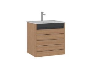 Szafka pod umywalkę „Ricato 60” – 61 x 47 x 62 cm – orzech