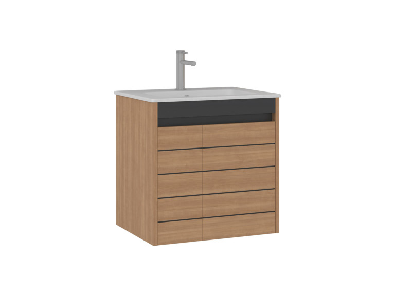 Szafka pod umywalkę „Ricato 60” – 61 x 47 x 62 cm – orzech