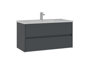 Szafka pod umywalkę „Side 100 v3” – 100 x 45 x 52 cm – matowy antracyt