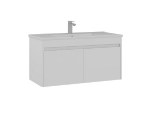 Szafka pod umywalkę „Side 100 v3” – 100 x 45 x 52 cm – matowa biel