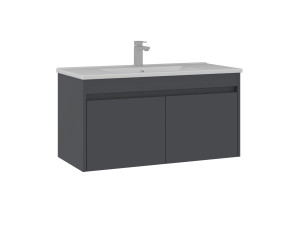 Szafka pod umywalkę „Side 100 v3” – 100 x 45 x 52 cm – matowy antracyt