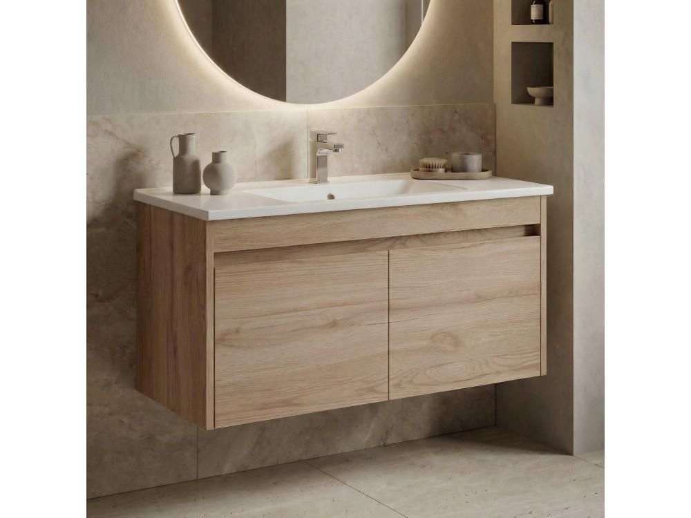 Szafka pod umywalkę „Side 100 v3” – 100 x 45 x 52 cm – dąb