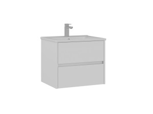 Szafka pod umywalkę „Side 65 v2” – 65 x 45 x 52 cm – matowa biel