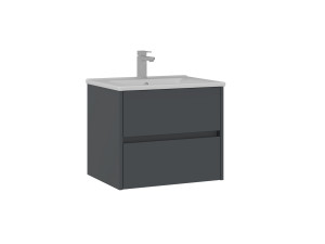 Szafka pod umywalkę „Side 65 v2” – 65 x 45 x 52 cm – matowy antracyt
