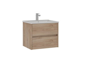Szafka pod umywalkę „Side 65 v2” – 65 x 45 x 52 cm – dąb