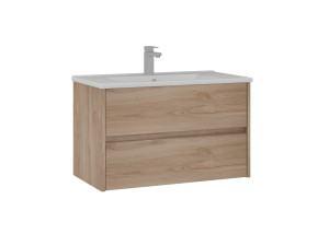 Szafka pod umywalkę „Side 85 v2” – 85 x 45 x 52 cm – dąb