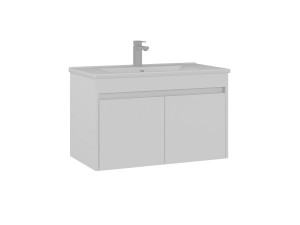 Szafka pod umywalkę „Side 85 v2” – 85 x 45 x 52 cm – matowa biel