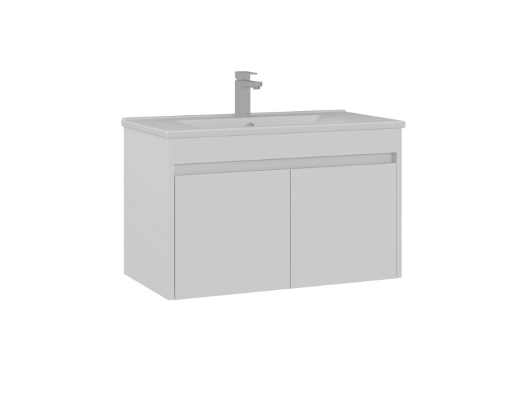 Szafka pod umywalkę „Side 85 v2” – 85 x 45 x 52 cm – matowa biel