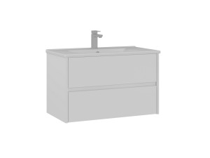 Szafka pod umywalkę „Side 85 v2” – 85 x 45 x 52 cm – matowa biel