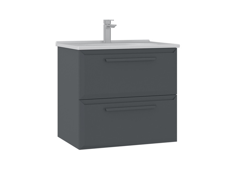 Szafka pod umywalkę „Nuvola 65 v2” – 65 x 50 x 62 cm – antracyt