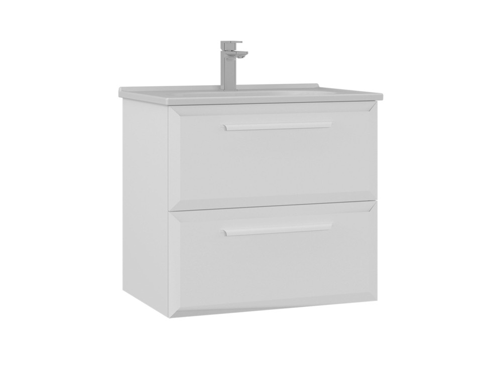 Szafka pod umywalkę „Nuvola 65 v2” – 65 x 50 x 62 cm – biała
