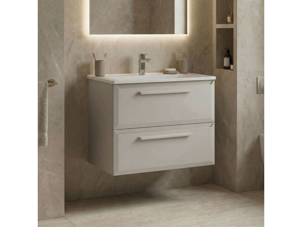 Szafka pod umywalkę „Nuvola 65 v2” – 65 x 50 x 62 cm – kolor Cashmere