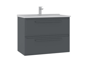 Szafka pod umywalkę „Nuvola 80 v2” – 80 x 50 x 62 cm – antracyt