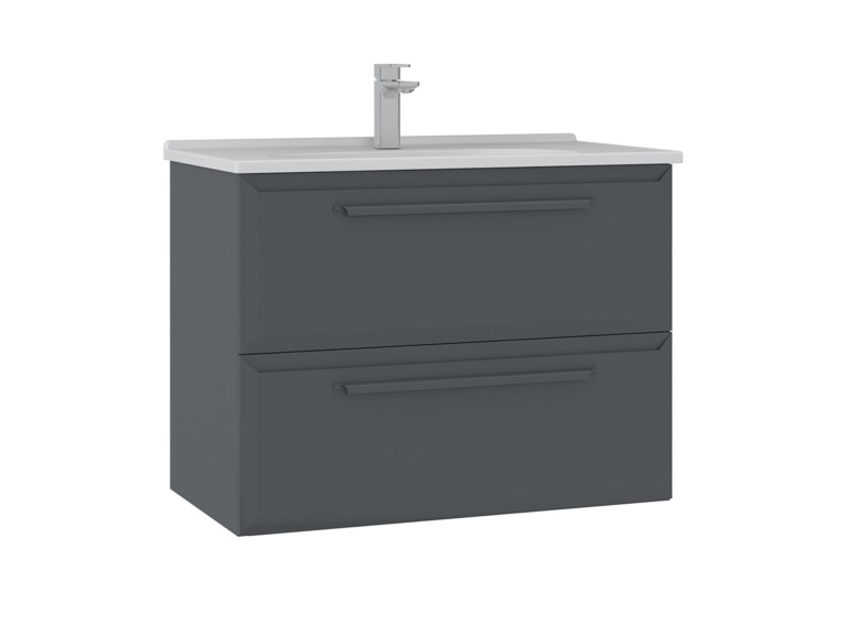 Szafka pod umywalkę „Nuvola 80 v2” – 80 x 50 x 62 cm – antracyt