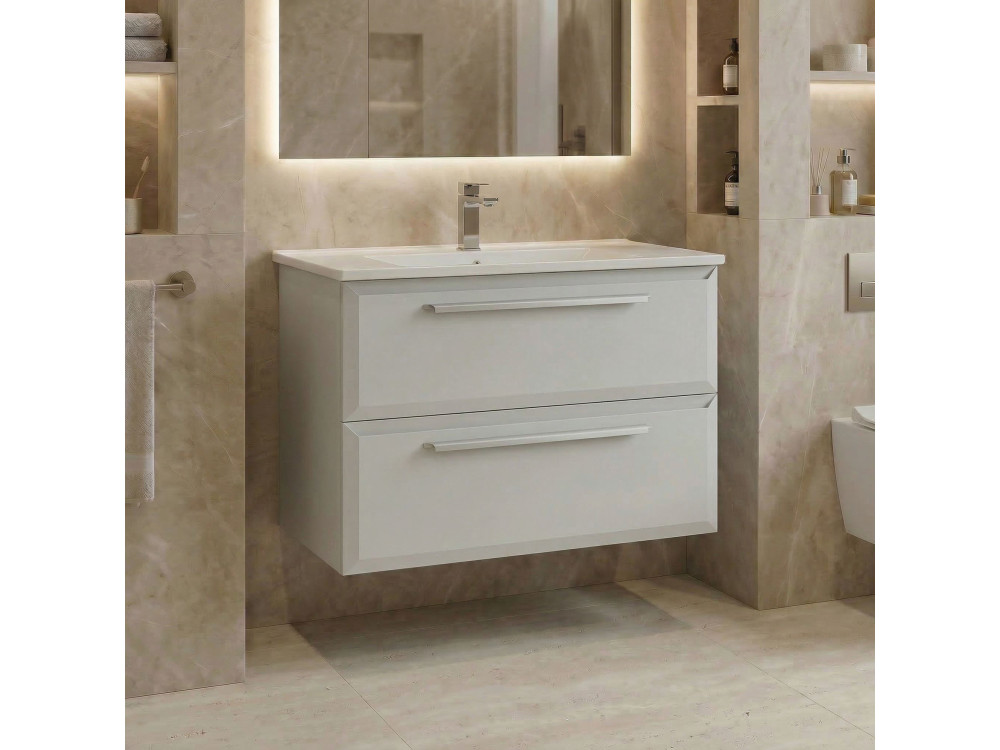 Szafka pod umywalkę „Nuvola 80 v2” – 80 x 50 x 62 cm – Cashmere