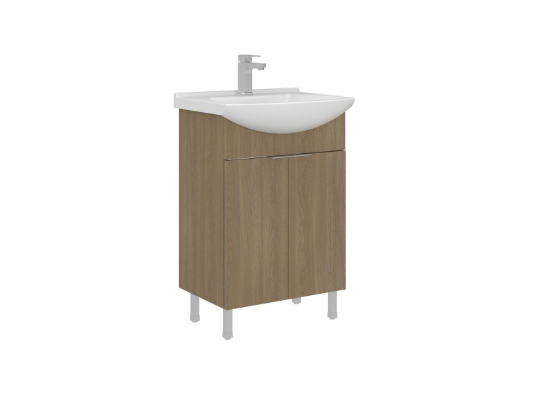 Szafka pod umywalkę „Purus 55” – 55 x 50 x 83 cm – dąb Sonomo
