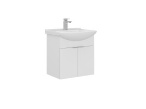 Szafka pod umywalkę „Purus 55” – 55 x 50 x 58 cm – biała