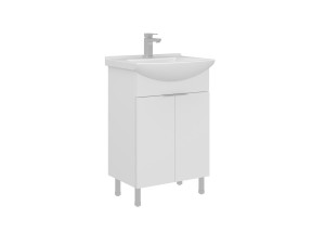 Szafka pod umywalkę „Purus 55” – 55 x 50 x 83 cm – biała