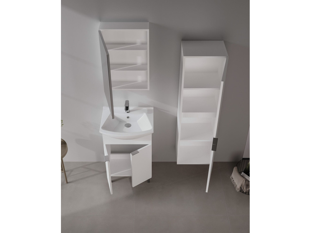 Szafka pod umywalkę „Purus 55” – 55 x 50 x 83 cm – biała