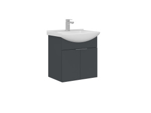 Szafka pod umywalkę „Purus 55” – 55 x 50 x 58 cm – matowy antracyt