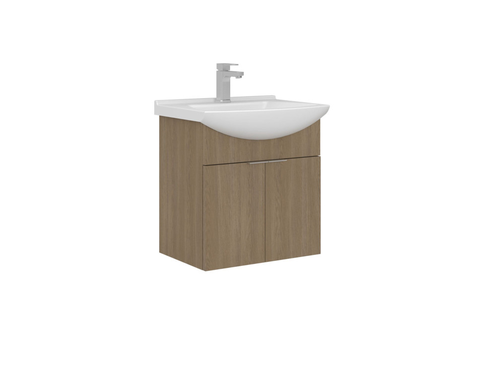 Szafka pod umywalkę „Purus 55” – 55 x 50 x 58 cm – dąb Sonomo
