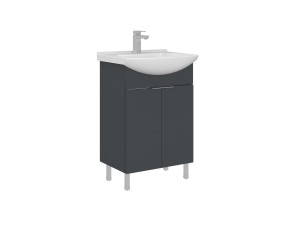 Szafka pod umywalkę „Purus 55” – 55 x 50 x 83 cm – matowy antracyt