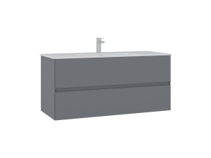 Szafka pod umywalkę „Nest 121 v2” – 121 x 51 x 55 cm – matowa szarość