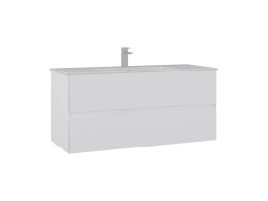 Szafka pod umywalkę „Nest 121 v2” – 121 x 51 x 55 cm – matowa biel