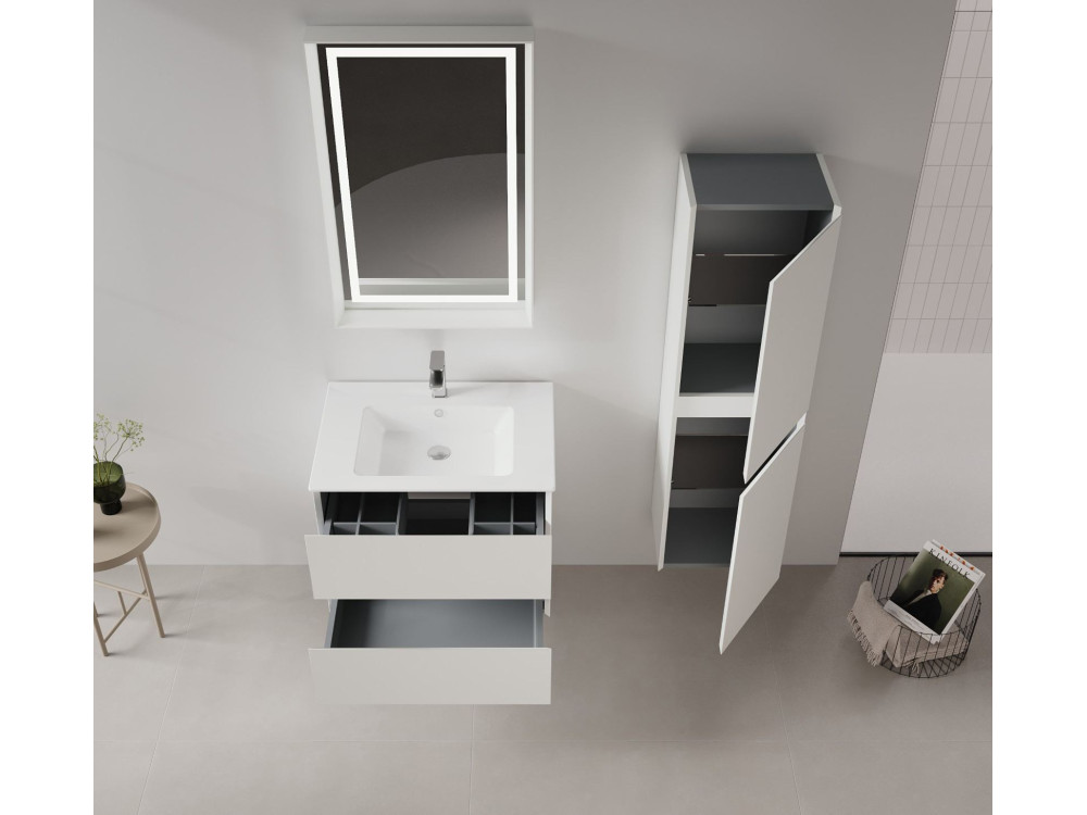 Szafka pod umywalkę „Nest 71 v2” – 71 x 51 x 55 cm – kolor matowy kaszmirowy
