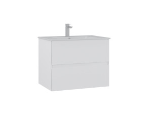 Szafka pod umywalkę „Nest 71 v2” – 71 x 51 x 55 cm – matowa biel