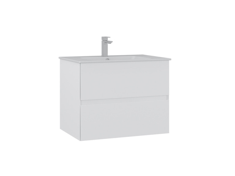Szafka pod umywalkę „Nest 71 v2” – 71 x 51 x 55 cm – matowa biel