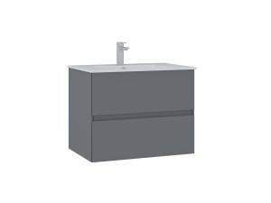 Szafka pod umywalkę „Nest 71 v2” – 71 x 51 x 55 cm – matowa szarość